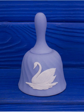 Wedgwood колокольчик Swan, лебедь, винтажный, коллекционный, бисквитный фарфор, джаспер