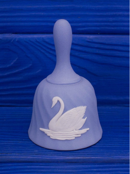 Wedgwood колокольчик Swan, лебедь, винтажный, коллекционный, бисквитный фарфор, джаспер