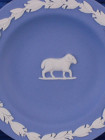 Wedgwood тарелка, блюдце Овен, Aries, Знаки Зодиака, винтажная, коллекционная, бисквитный фарфор, джаспер