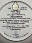 Fürstenberg тарелка An der Mauer, винтажная, коллекционная, фарфоровая, Wilde Schönheiten