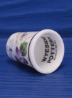 Wyeside Pottery наперсток Violets, винтажный, коллекционный, Thimble Collectors Club