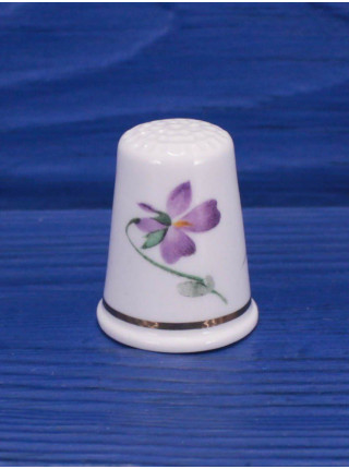 Wyeside Pottery наперсток Violets, винтажный, коллекционный, Thimble Collectors Club