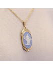 Редкая винтажная подвеска от Wedgwood голубой Jasper