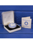 Редкая серебряная винтажная брошь в оригинальной коробочке от Wedgwood