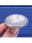 Редкая серебряная винтажная брошь в оригинальной коробочке от Wedgwood
