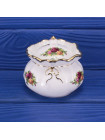 Royal Albert горшочек с крышкой, шкатулка Old Country Roses, винтажный, фарфоровый