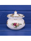 Royal Albert горшочек с крышкой, шкатулка Old Country Roses, винтажный, фарфоровый