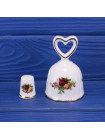 Royal Albert колокольчик и наперсток Old Country Roses, винтажные, фарфоровые