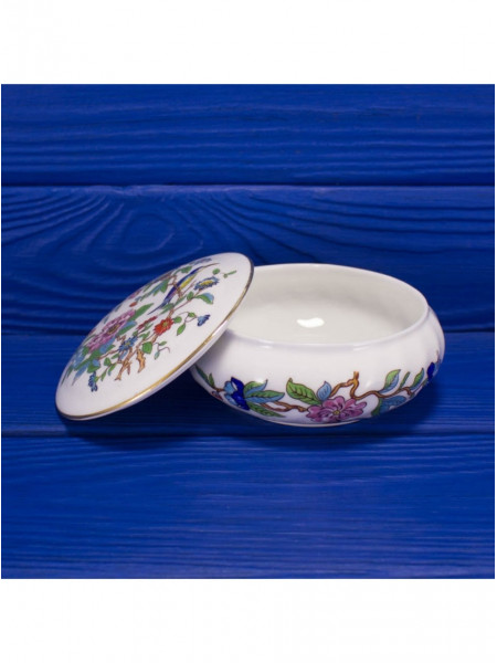 Aynsley шкатулка Pembroke, фарфоровая, круглая, винтажная, коллекционная