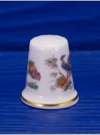 Коллекционный наперсток из костяного фарфора дизайна Kutani Crane от Wedgwood