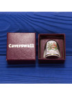 Коллекционный винтажный наперсток Christmas 1981 от Caverswall в оригинальной коробочке