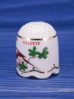 Наперсток Cage De Mon Amitie винтажный, коллекционный, фарфоровый, Thimble Collectors Club