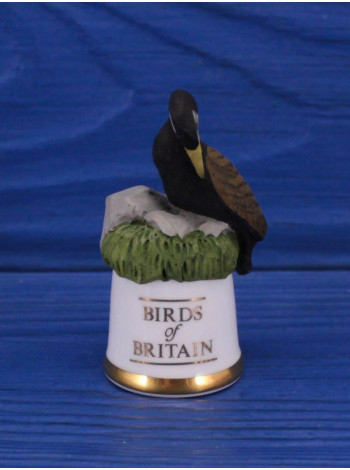 Sutherland наперсток Cormorant, баклан, серии Birds of Britain, винтажный, коллекционный