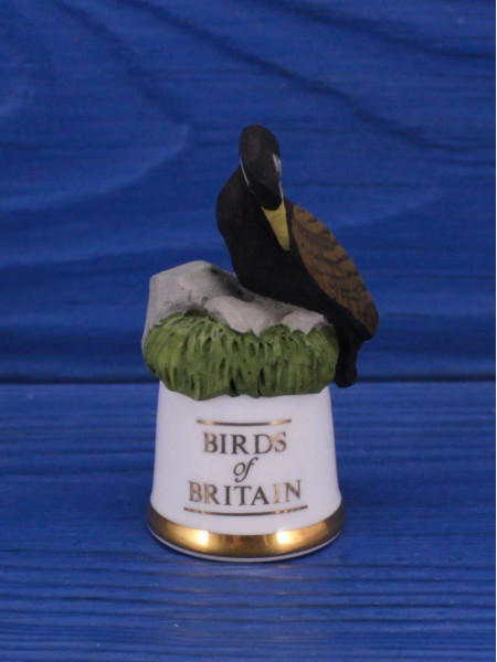 Sutherland наперсток Cormorant, баклан, серии Birds of Britain, винтажный, коллекционный