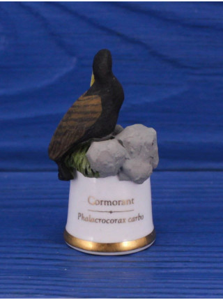 Sutherland наперсток Cormorant, баклан, серии Birds of Britain, винтажный, коллекционный