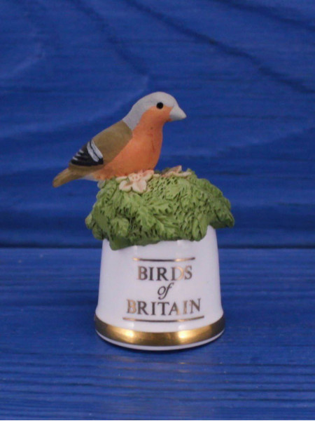 Sutherland наперсток Chaffinch, зяблик, серии Birds of Britain, винтажный, коллекционный