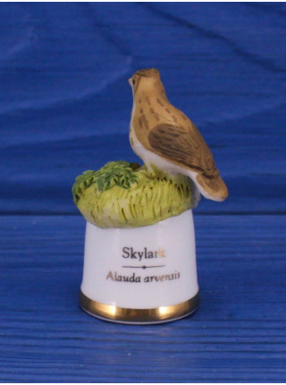 Sutherland наперсток Skylark, жаворонок, серии Birds of Britain, винтажный, коллекционный