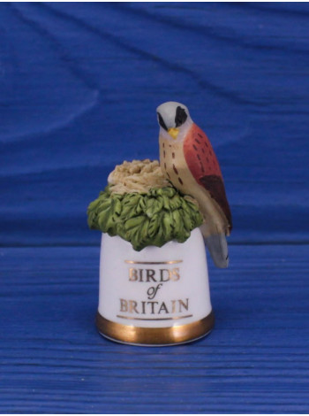Sutherland наперсток Kestrel, пустельга, серии Birds of Britain, винтажный, коллекционный