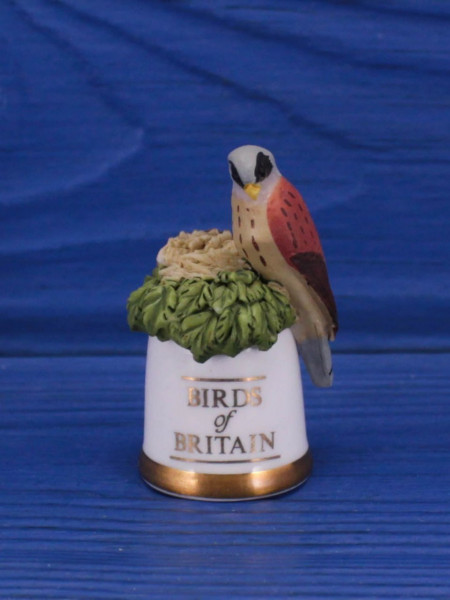 Sutherland наперсток Kestrel, пустельга, серии Birds of Britain, винтажный, коллекционный