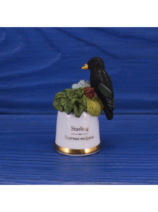 Sutherland наперсток Starling, скворец, серии Birds of Britain, винтажный, коллекционный