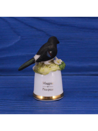 Sutherland наперсток Magpie, сорока, серии Birds of Britain, винтажный, коллекционный
