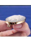 Редкая позолоченная винтажная брошь от Wedgwood серый Jasper