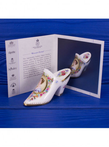 Royal Worcester туфелька Worcester Portrait, миниатюрная, винтажная, коллекционная, декоративная