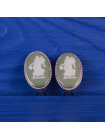 Винтажные клипсы Wedgwood редкого дизайна