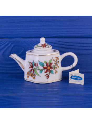 Цветочный миниатюрный чайник из коллекционной серии Miniature Teapot Collection от Porcelain Art