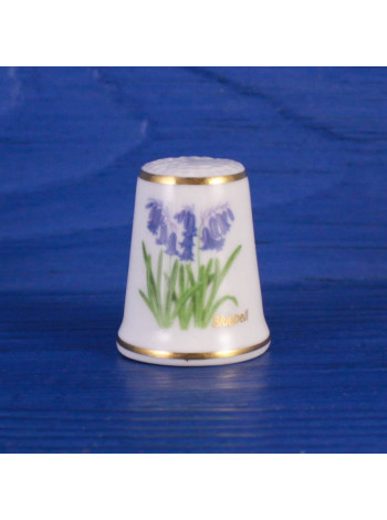 Винтажный наперсток Bluebell (Колокольчик) из коллекционной серии Flowers of the Poets, изготовленный Royal Grafton