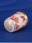 Royal Crown Derby наперсток Red Aves, винтажный, коллекционный, фарфоровый, Thimble Collectors Club, в оригинальной коробочке