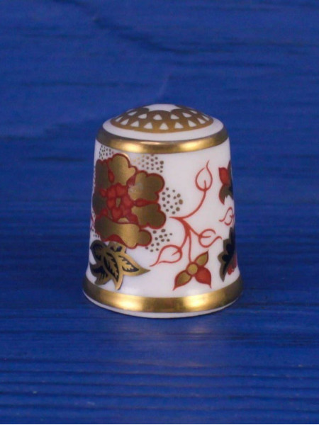 Royal Crown Derby наперсток Asian Rose, винтажный, коллекционный, фарфоровый, The Derby Collection