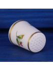 Винтажный фарфоровый наперсток от Royal Worcester коллекционной серии Thimbles of the Worlds Greatest Porcelain Houses. Англия, 1980-е годы
