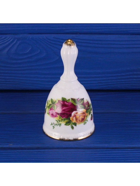 Коллекционный винтажный колокольчик Table Bell дизайна Old Country Roses от Royal Albert
