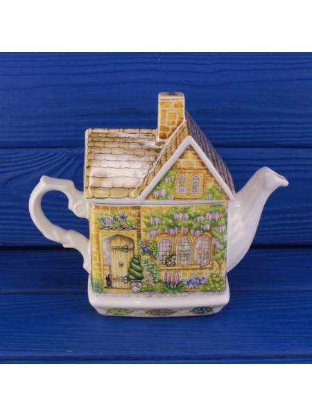 Редкий винтажный заварочный чайник Wisteria Lodge из коллекционной серии English Cottages от Sadler 