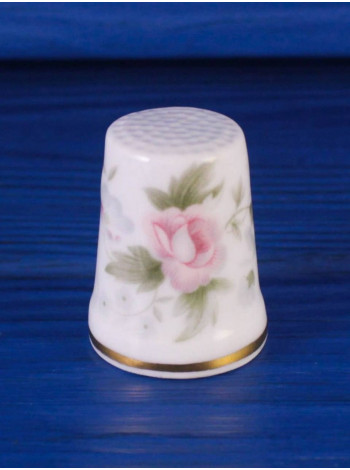 Minton наперсток Spring Bouquet, винтажный, коллекционный, фарфоровый, Thimble Collectors Club