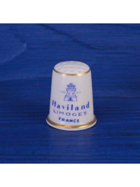 Коллекционный наперсток с логотипом французской компании Haviland (Limoges)