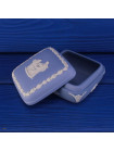 Редкая коллекционная винтажная шкатулка квадратной формы от Wedgwood