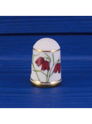 Наперсток Fritillaria серии The Flowers of Holland (Любимые цветы Голландии) от Franklin Porcelain. Декорирован золотом 24К.