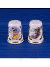Royal Worcester наперсток Christmas 1983, коллекционный, винтажный, фарфоровый