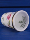 Винтажный фарфоровый наперсток Pink Rose из коллекционной серии Thimbles of the Worlds Greatest Porcelain Houses от Royal Doulton. Англия, 1980 год