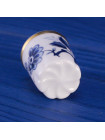 Коллекционный винтажный наперсток Blue Chrysanthemum, изготовленный Longton Hall в оригинальной коробочке
