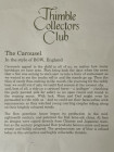 Bow наперсток The Carousel, винтажный, коллекционный, Thimble Collectors Club