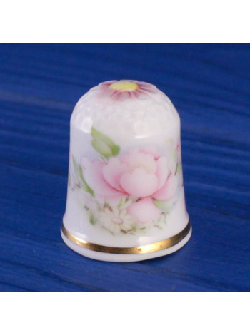 Elysian наперсток Waterlily, винтажный, коллекционный, Thimble Collectors Club, в оригинальной коробочке с брошюрой