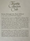 Davenport наперсток Scene through the Rose Arbour, винтажный, коллекционный, Thimble Collectors Club