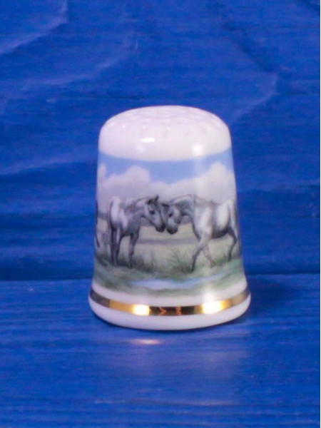 Коллекционный винтажный наперсток Camargue Horse от Avignon, Thimble Collectors Club