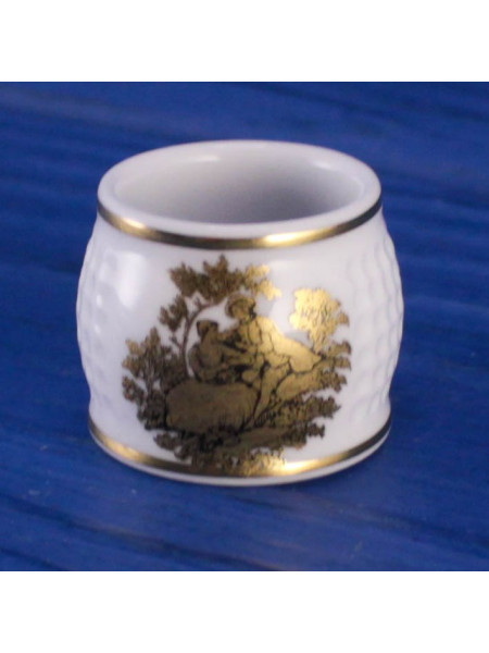 Коллекционный винтажный наперсток Golden Romance от Rockingham Pottery, Thimble Collectors Club