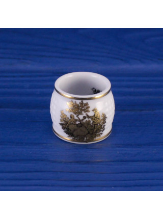 Коллекционный винтажный наперсток Golden Romance от Rockingham Pottery, Thimble Collectors Club
