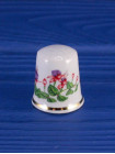 DuBarry наперсток Fuchsias, винтажный, коллекционный, фарфоровый, Thimble Collectors Club, Франция, 1990-е годы