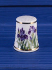 Коллекционный винтажный наперсток Iris от Suizan, Thimble Collectors Club, Япония, 1980-е годы, в коробочке